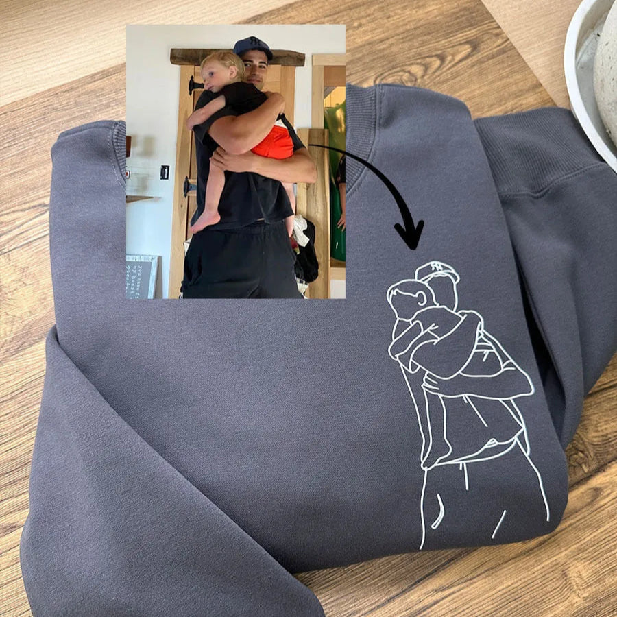 50% OFFđ„Custom Photo Line Drawing SweatshirtđHoodie