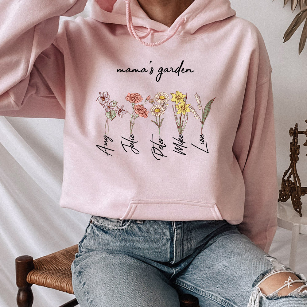 Mama's Garden is Her Children Customized Hoodie Crewneck