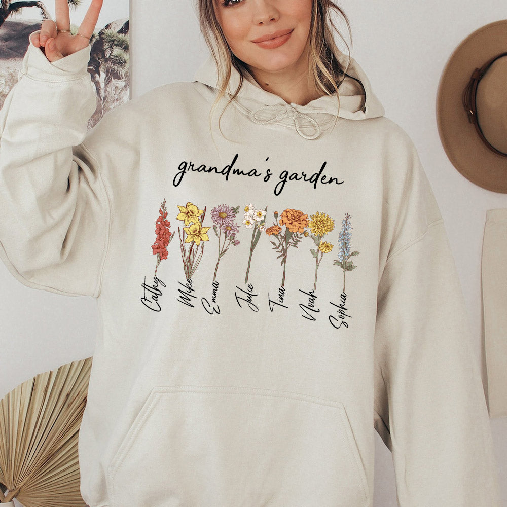 Mama's Garden is Her Children Customized Hoodie Crewneck