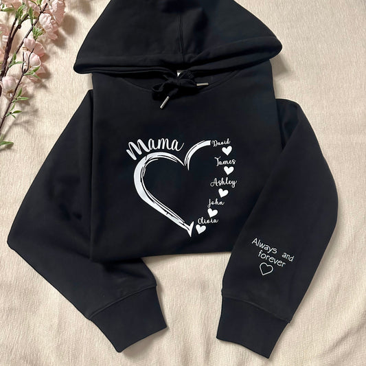 50% OFF❤️Personalized Mama/Grandma Heart Sweatshirt