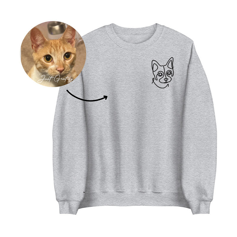 50% OFF🔥CUSTOM LINE DRAWING HOODIE💕SWEATSHIRT
